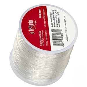 Fio de Silicone Cristal 0.8mm ArtePunto - Pulseiras e Bijuterias